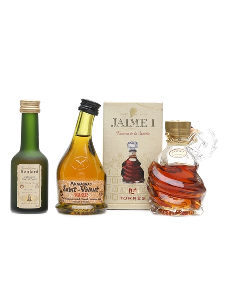 Boulard Calvados, Saint Vivant VSOP, Jaime I  3 x 2-5cl