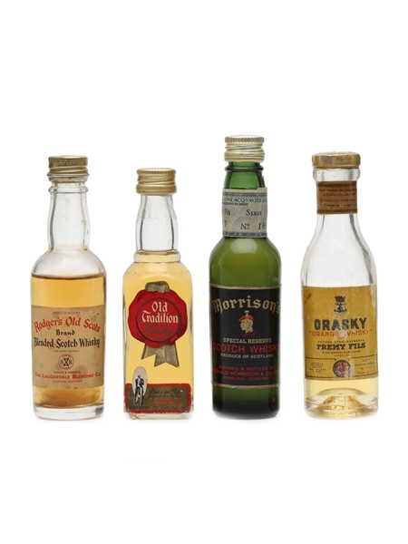 4 x Blended Scotch Whisky Miniature 