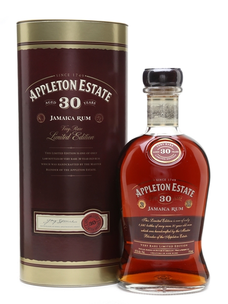 Appleton Estate 30 Year Old Jamaica Rum Bottled 2009 75cl / 45%