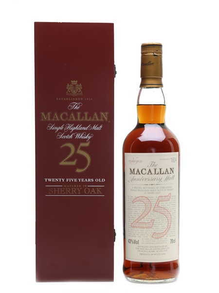 Macallan 25 Year Old Anniversary Malt 70cl / 43%