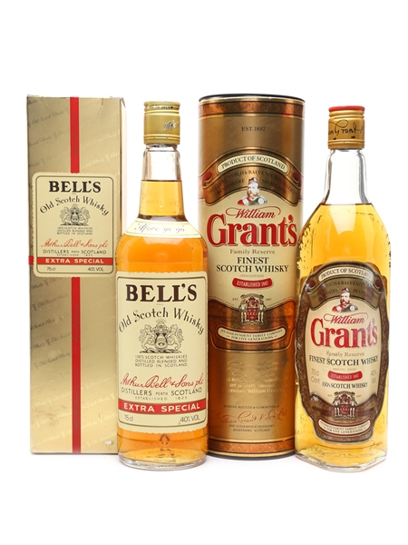 Bell's Extra Special & Grant's Family Reserve Bottled 1980s & 1990s 75cl & 70cl / 40%