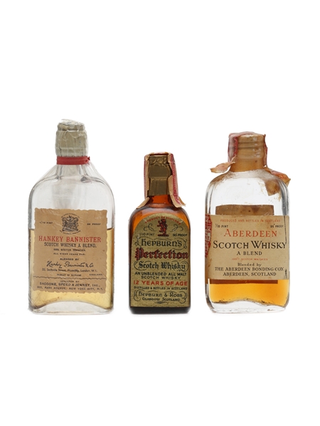 3 x Blended Scotch Whisky Miniature 