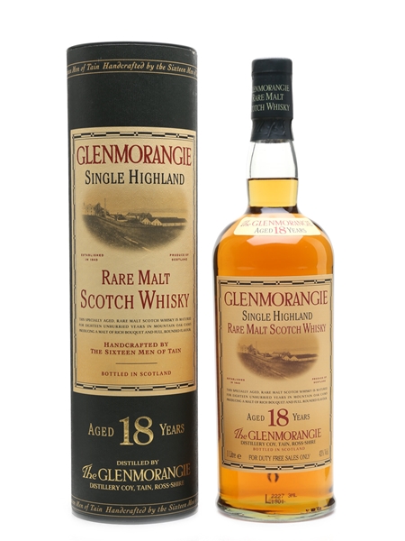 Glenmorangie 18 Year Old Duty Free 100cl / 43%