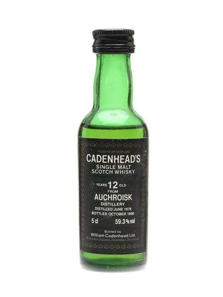 Auchroisk 1978 12 Year Old - Cadenhead's 5cl / 59.3%