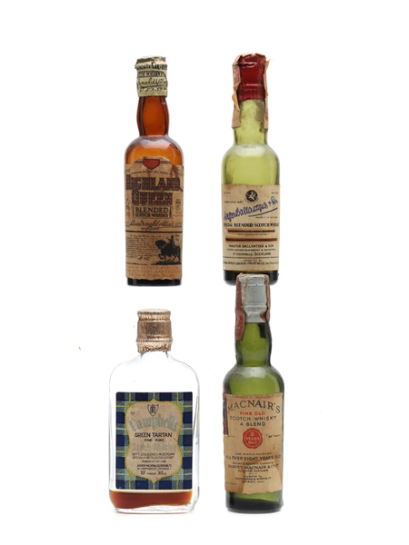 4 x Blended Scotch Whisky Miniature 