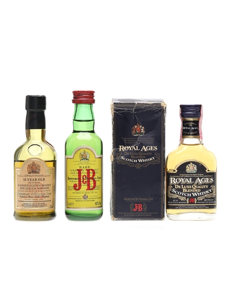 J & B Bottled 1980s 3 x 5cl