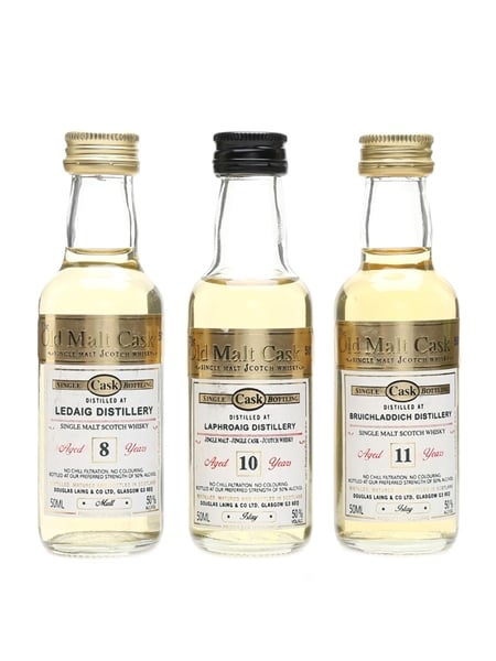 Bruichladdich, Laphroaig, Ledaig Old Malt Cask - Douglas Laing 3 x 5cl / 50%