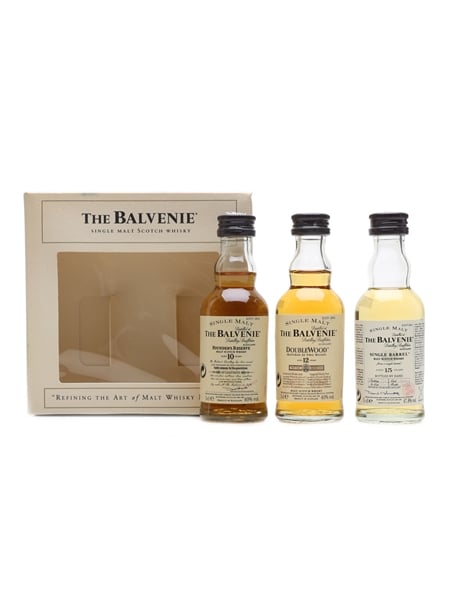 Balvenie Miniatures Set Double Wood, Signature, Single Barrel 3 x 5cl