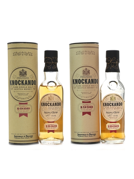 Knockando 1989 & 1990  2 x 5cl / 43%