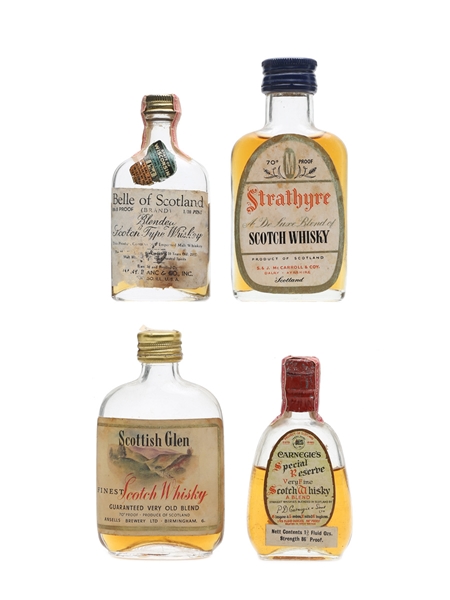 4 x Blended Scotch Whisky Miniature 