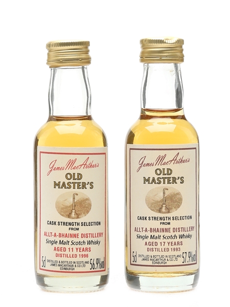 Allt-A-Bhainne 1993 & 1996 James MacArthur's 2 x 5cl