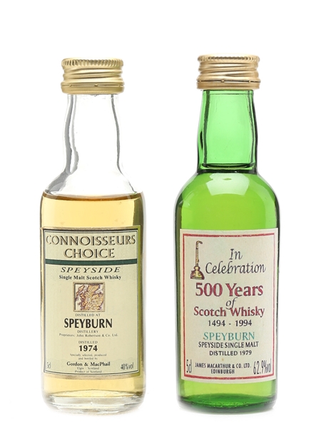 Speyburn 1974 & 1979 Gordon & MacPhail and James MacArthur's 2 x 5cl