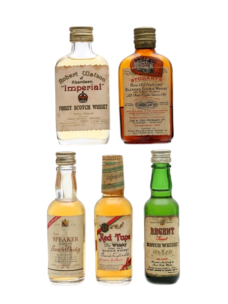 5 x Blended Scotch Whisky Miniature 