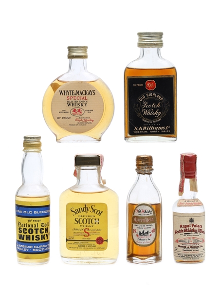 6 x Blended Scotch Whisky Miniature 