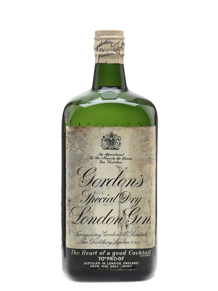 Gordon's Special Dry London Gin Bottled 1950s - Spring Cap 75cl / 40%