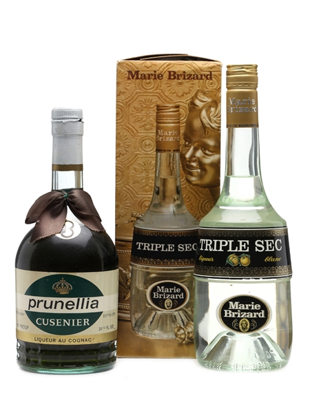 Prunellia Cusenier & Marie Brizard Triple Sec 70cl & 68cl 