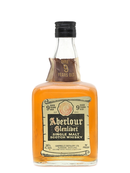 Aberlour Glenlivet 9 Year Old Bottled 1970s 75.7cl / 40%