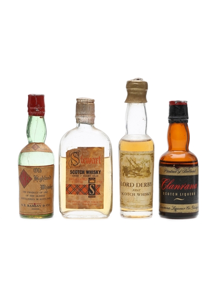 4 x Blended Scotch Whisky Miniature 