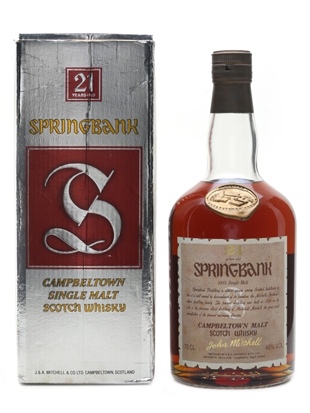 Springbank 21 Year Old Bottled 1980s-1990s 75cl / 46%