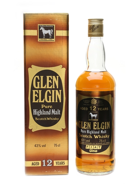 Glen Elgin 12 Year Old Bottled 1980s - Fiat Uno 75cl / 43%