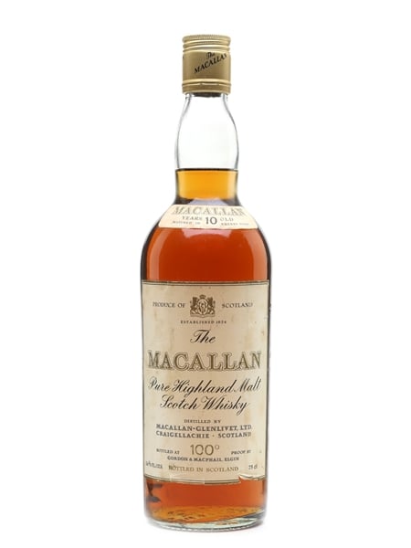 Macallan 10 Year Old 100 Proof Bottled 1970s 75cl / 57%