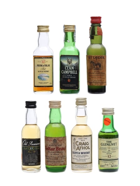 7 x Assorted Scotch Whisky Miniature 