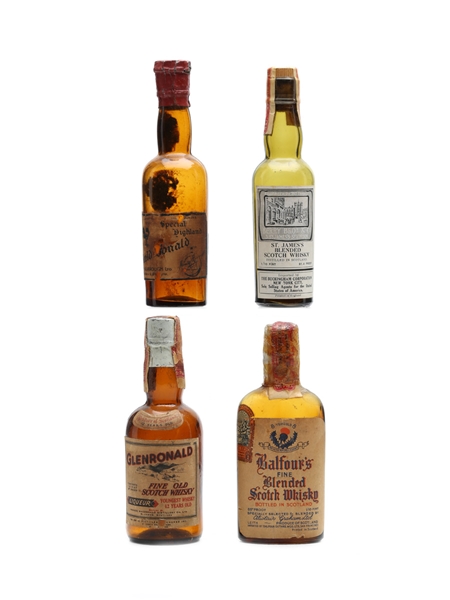 4 x Blended Scotch Whisky Miniature 