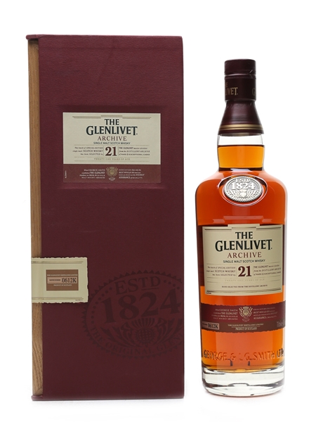 Glenlivet Archive 21 Year Old Batch Number 0612K 70cl / 43%