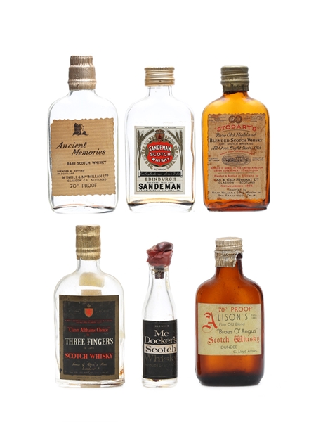 6 x Blended Scotch Whisky Miniature 