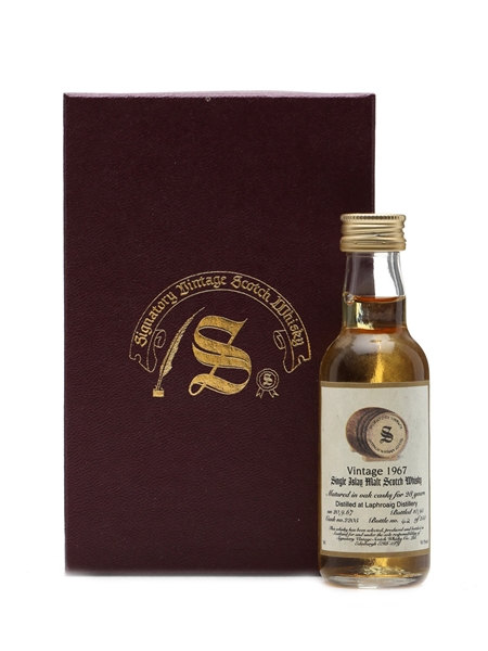 Laphroaig 1967 28 Years Old Signatory Miniature