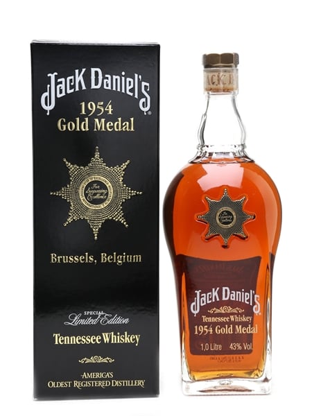 Jack Daniel's 1954 Gold Medal Signed By Jim Bedford 100cl / 43%