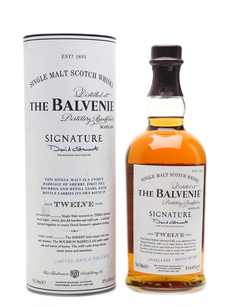 Balvenie Signature 12 Year Old Batch 002 70cl / 40%