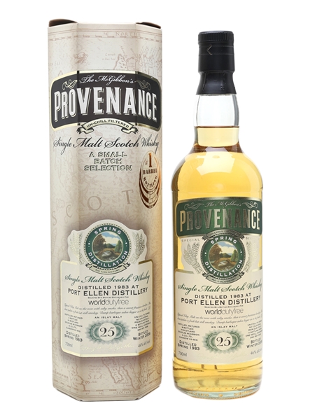 Port Ellen 1983 Provenance 25 Year Old - World Duty Free 70cl / 46%
