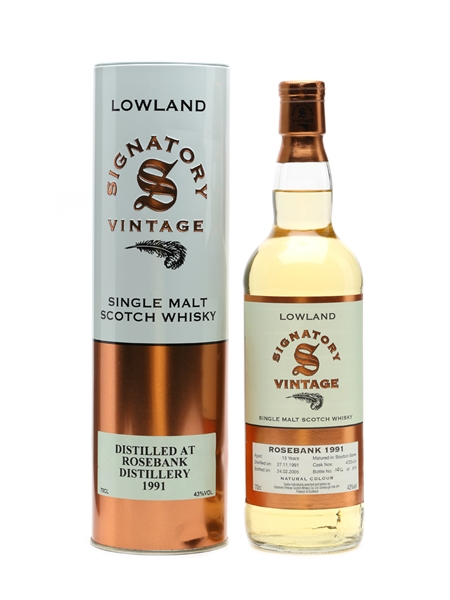 Rosebank 1991 13 Year Old Bottled 2005 - Signatory Vintage 70cl