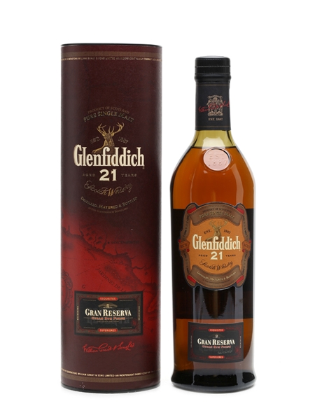 Glenfiddich 21 Years Old Gran Reserva Cuban Rum Finish 70cl