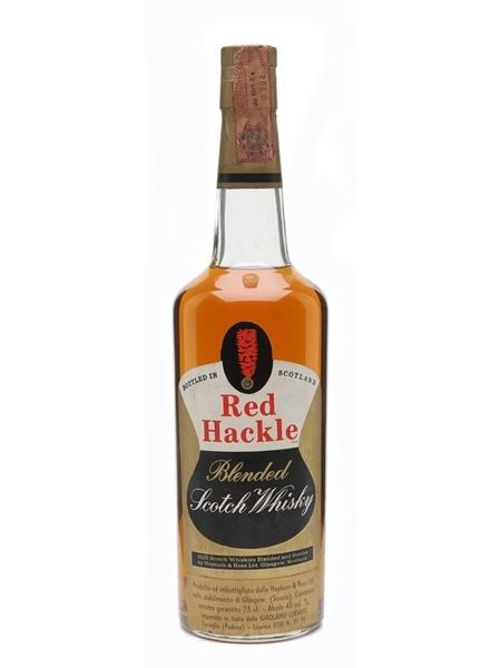 Red Hackle Bottled 1960s - Girolamo Luxardo 73cl / 43%