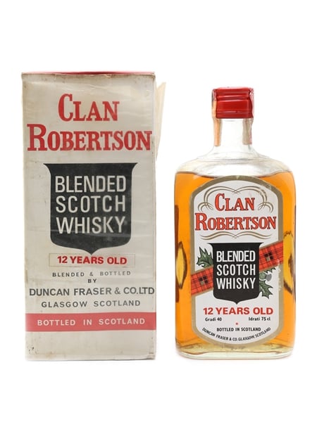 Clan Robertson 12 Year Old Bottled 1970s - Orlandi 75cl / 40%