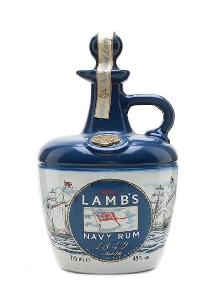 Lamb's Navy Rum Bottled 1980s - Ceramic Decanter 75cl / 40%