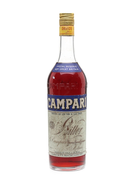 Campari Bitter Bottled 1960s-1970s - F S Matta 70cl / 24%