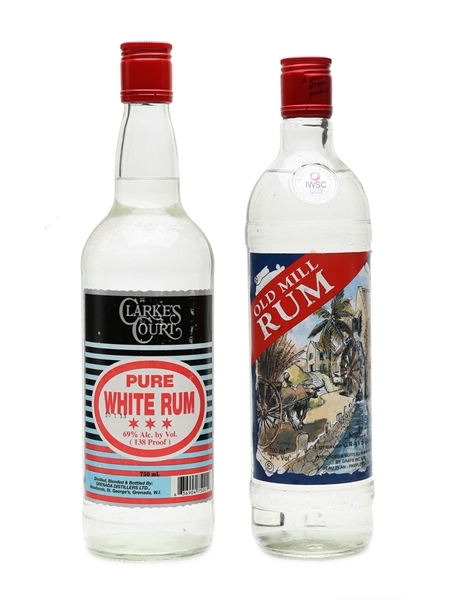 Clarkes Court & Old Mill Rum Grenada & Mauritius 75cl & 70cl