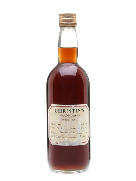 Coroni Landed 1934 Bottled 1955 Produce of Guyana 75cl / 57.3%