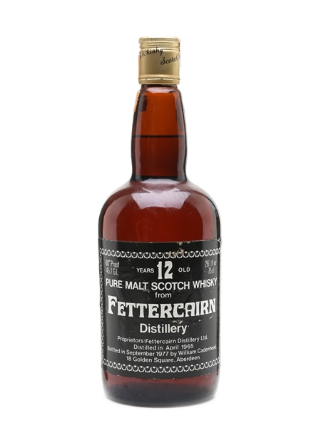 Fettercairn 1965 12 Year Old Bottled 1977 - Cadenhead's 'Dumpy' 75cl / 45.7%