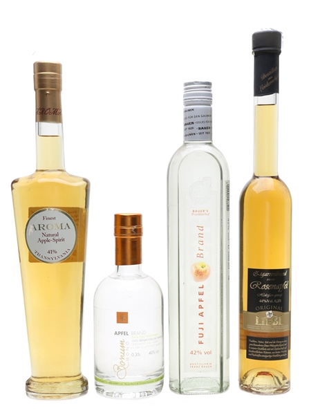 Apple Eau De Vie Austria, Germany, Romania 2 x 35cl, 2 x 50cl