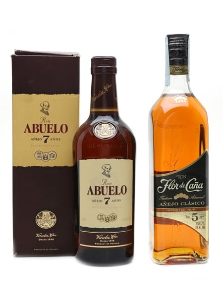 Flor De Cana & Ron Abuelo Central American Rum 2 x 70cl / 40%
