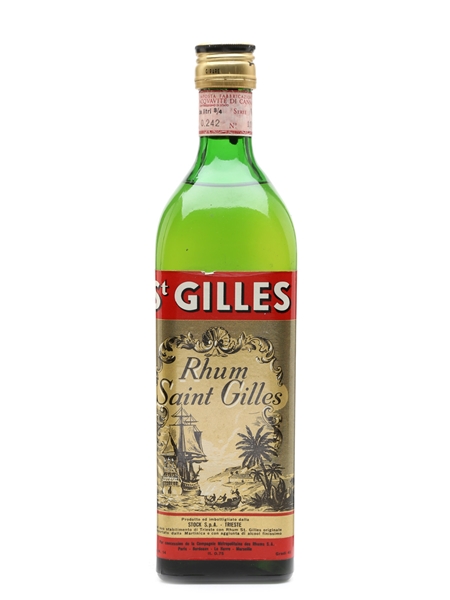 Saint Gilles Rhum Bottled 1960s - Stock 75cl / 45%