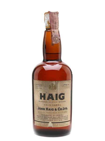 Haig's Gold Label Bottled 1970s - Sacco 75cl / 40%