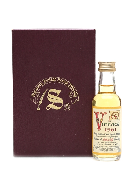 Miltonduff 1961 35 Year Old - Signatory Vintage 5cl / 53.4%