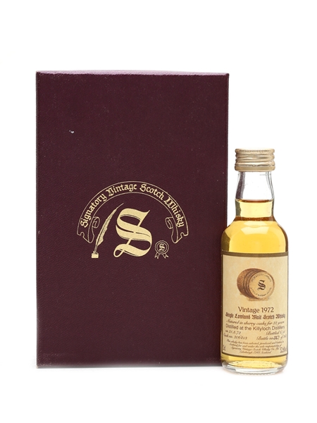 Killyloch 1972 22 Year Old - Signatory Vintage 5cl / 52.6%