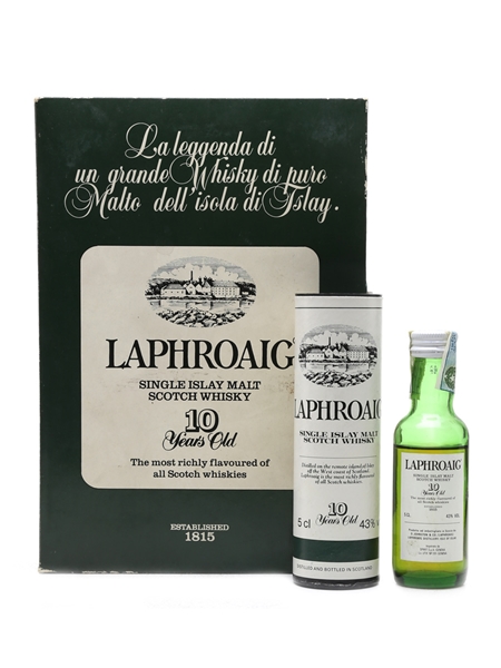 Laphroaig 10 Year Old Pre Royal Warrant 5cl / 43%