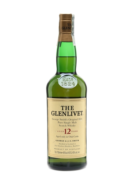 Glenlivet 12 Year Old Bottled 1980s 75cl / 40%